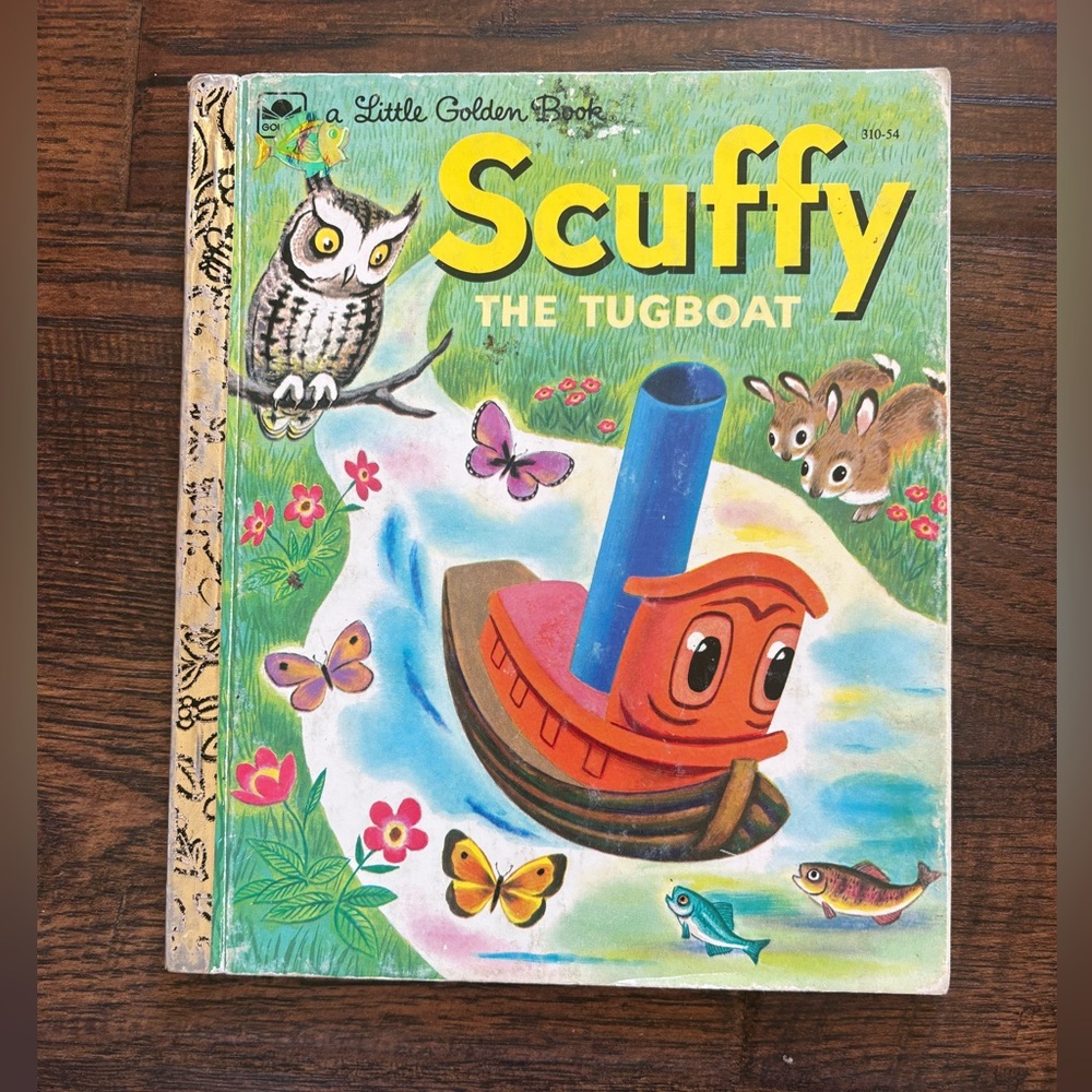 Scuffy the Tugboat - Little Golden Book 1955 VTG